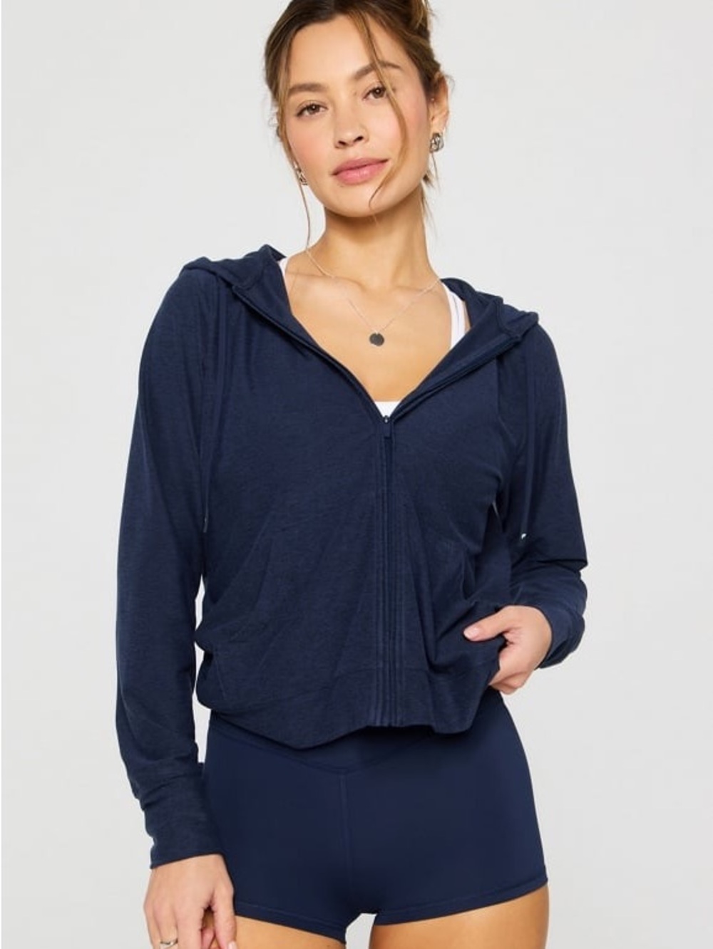 Fabletics Cloud Jersey Full Zip Hoodie